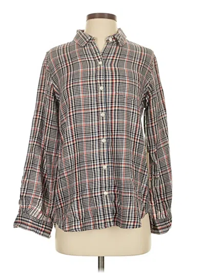 Pre-owned Birds Of Paradis By Trovata Long Sleeve Button Down Shirt In Gray