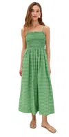Birds Of Paradis Carmen Dress Green Medallion In Green