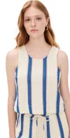 Birds Of Paradis Esther Tank Awning Stripe In Multi