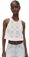 Birds Of Paradis Esther Tank Handkercheif Eyelet In Handkercheif Eyelet