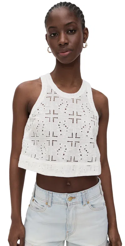 Birds Of Paradis Esther Tank Handkercheif Eyelet