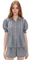 Birds Of Paradis Jess Blouse Inkwell Gingham