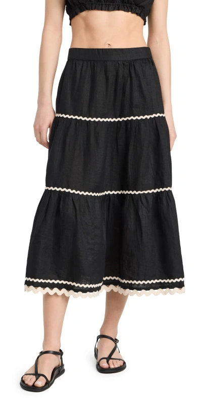 Birds Of Paradis Makena "c" Skirt Black