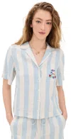 Birds Of Paradis Nico Shirt Seaside Stripe In Seaside Stripe