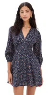 Birds Of Paradis Paulina Dress Navy Rosette In Navy Rosette