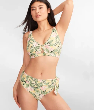 Birdsong Sash Fold-over Bikini Bottom In Paradise Blooms