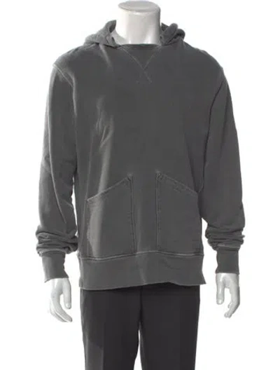 Pre-owned Birdwell Crew Neck Long Sleeve Hoodie In Gray