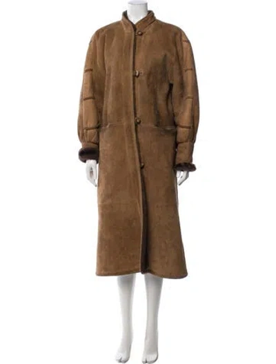 Pre-owned Birger Christensen Coat In Brown