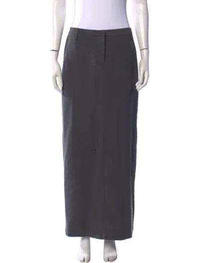 Pre-owned Birgitte Herskind Long Skirt In Grey