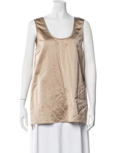 Pre-owned Birgitte Herskind Scoop Neck Sleeveless Top In Neutrals