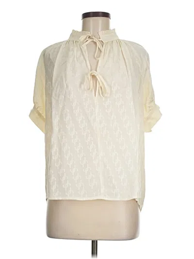 Pre-owned Birgitte Herskind Sleeveless Blouse In White