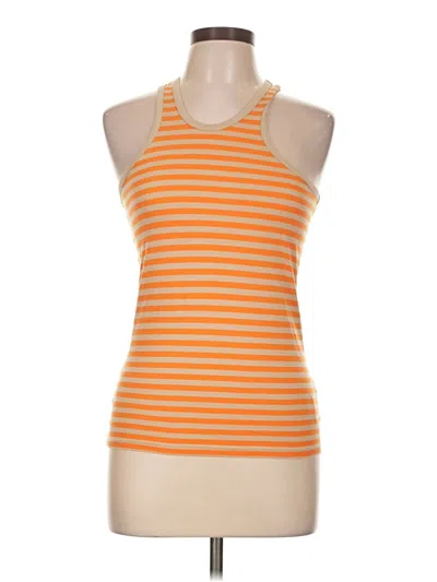 Pre-owned Birgitte Herskind Tank Top Orange Halter Neckline Tops