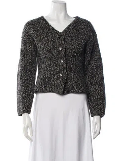 Pre-owned Birgitte Herskind Tweed Pattern Jacket In Gray