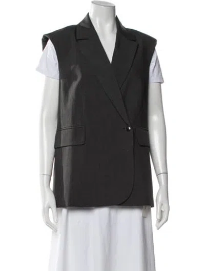 Pre-owned Birgitte Herskind Vest In Grey