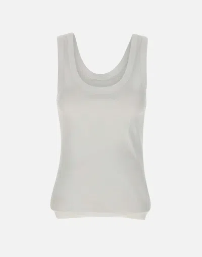 Birgitte Herskind White Sleeveless Cotton Top