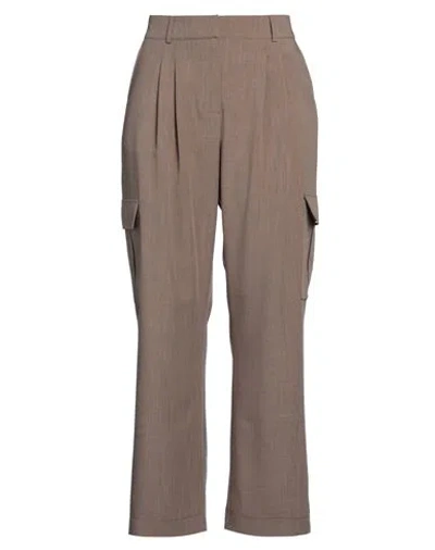 Birgitte Herskind Woman Pants Light Brown Size 10 Recycled Polyester, Elastane, Cotton