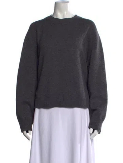 Pre-owned Birgitte Herskind Wool Crew Neck Sweater In Grey