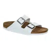 Birkenstock Arizona Bs Womens Leather Slip On Footbed Sandals In Multi