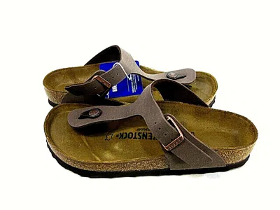 Pre-owned Birkenstock 0043751 Gizeh Mocca Brown Women's Sandals, Us Size 6, Eur 37,