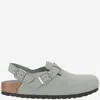 Birkenstock 'tokio' Light Blue Mules With Buckles On The Front And Back