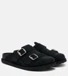 Birkenstock 1774 222 West Suede Clogs In Black