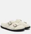 Birkenstock 1774 222 West Suede Clogs In White