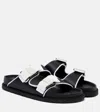 Birkenstock 1774 Arizona Bow-detail Satin Sandals In Black