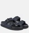Birkenstock 1774 Arizona Raffia Sandals In Black
