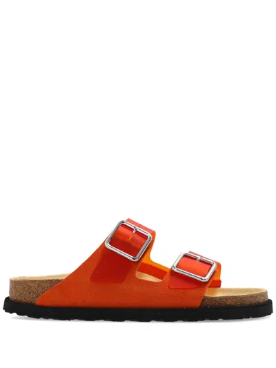 Birkenstock 1774 Arizona Pvc Sandals In Orange