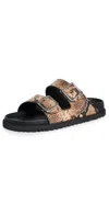Birkenstock 1774 Arizona Snake Sandals Natural Snake Brown In Natural Snake Brown