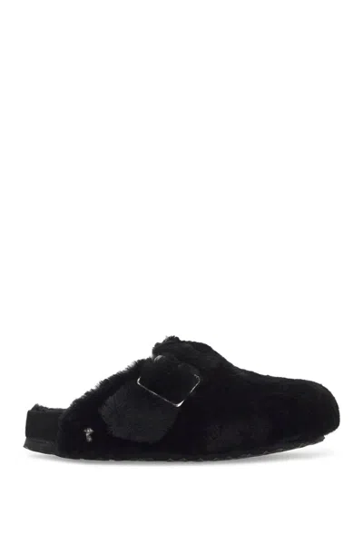 Birkenstock 1774 Boston Shearling Clogs Black