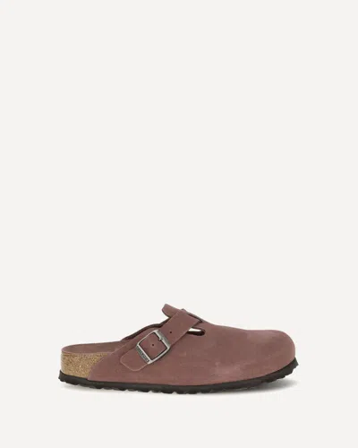 Birkenstock 1774 Boston Mules In Purple