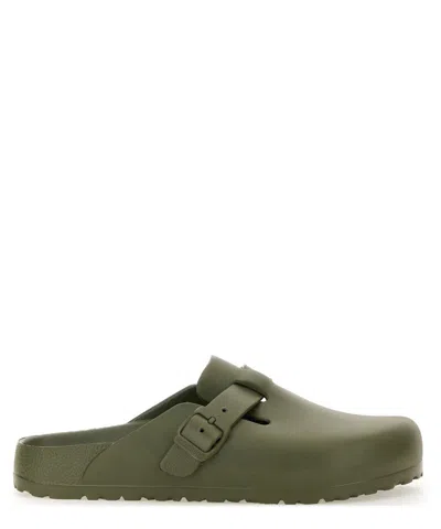 Birkenstock 1774 Boston Mules In Green