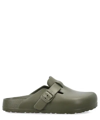 Birkenstock 1774 Boston Mules In Green