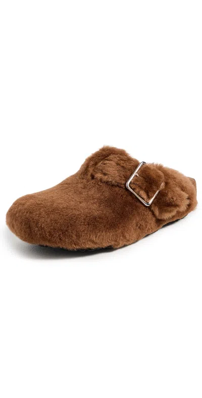BIRKENSTOCK 1774 BOSTON SHEARLING 1774 CLOGS CARAMEL