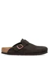 Birkenstock 1774 Boston Slippers In Brown