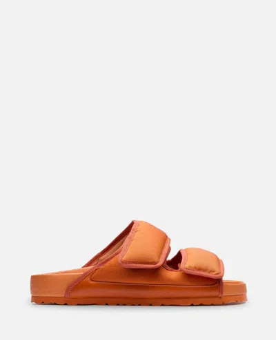 Birkenstock 1774 Cosy Padded Shell Sandals In Orange