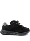 Birkenstock 1774 Unisex Suede Sneakers Padded Collar In Black