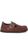 Birkenstock 1774 London Suede Loafers In Red
