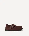 Birkenstock 1774 London Suede Sneakers In Burgundy