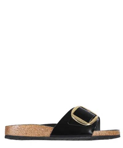 Birkenstock 1774 Madrid Big Buckle Sandals In Black