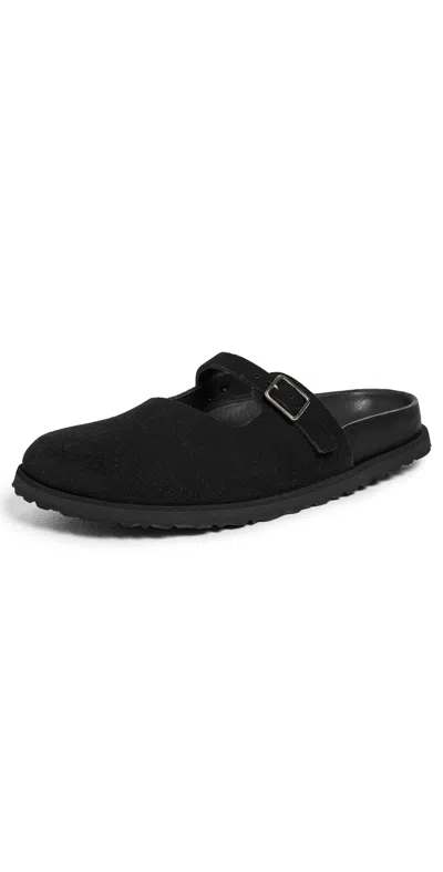 BIRKENSTOCK 1774 MARIA SUEDE 1774 CLOGS BLACK