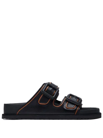 Birkenstock 1774 Arizona Exquisite Nappa Leather Sandals In Black