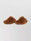Birkenstock 1774 Shearling Clogs Featuring Buckle Detail In Animal Print