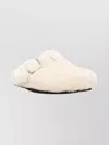 Birkenstock 1774 Shearling Clogs Featuring Buckle Detail In Neutral