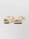 Birkenstock 1774 Shearling Open Toe Flat Sandals In Multi