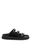 Birkenstock 1774 Florida Slides Black In Black
