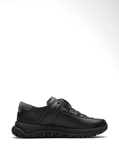 Birkenstock 1774 Stroedt Leather Sneakers In Black