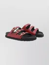 Birkenstock 1774 Stylish Sandals With Triple Buckle Straps In Red