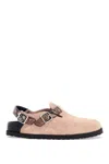 Birkenstock 1774 Tokio Cadazor Clogs Natural Snake Brown In Beige